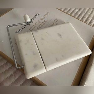 Williams Sonoma Marble Cheese Board with Wire Slicer NWB